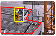 Person detection in restricted area for security purpose in industrial unit